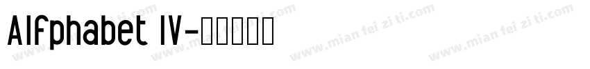 Alfphabet IV字体转换